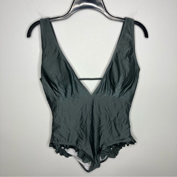 Cupshe deep plunge one Piece Swimsuit size large - Picture 1 of 8
